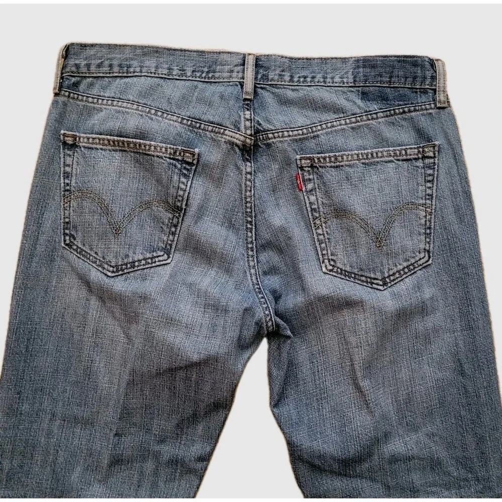 Levi's 559 Jeans Mens 36X33 (Tag 36X34) Blue Relaxed Straight Red Tab Jeans